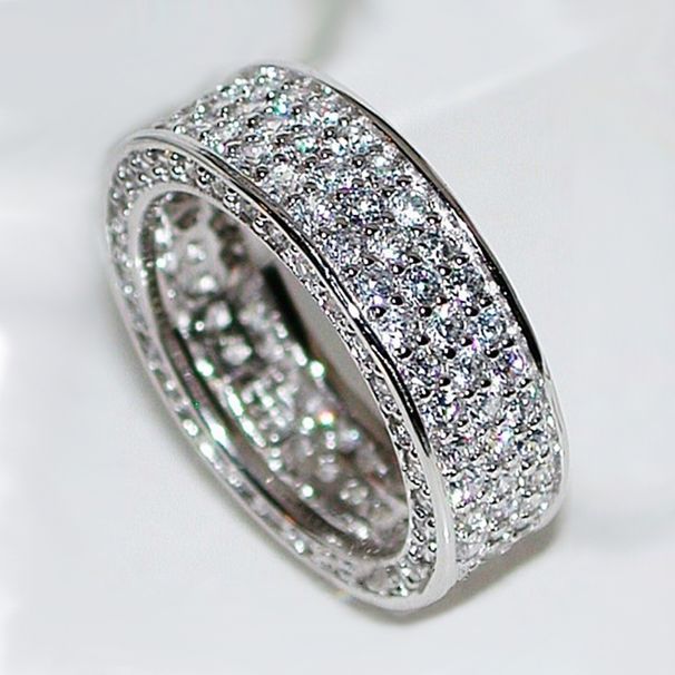 Cao Shi's Korean Style Internet Celebrity Temperament Full Of Stars In Multiple Rows And Is Adorned With Zircon Rings_ipsvogv.com