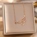 Korean Style Fashion New English Letter Audrey Titanium Steel Necklace For Women With A High-end Feel, Light Luxury_ipsvogv.com