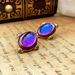 Vintage Middle Ages Geometric Colorful Glass Droplet Glaze Earrings, Elegant and Luxurious, Small Female_ipsvogv.com