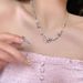 of 【 Collection 5023 People 】 Butterfly ! Knot Zircon Pearl Necklace Women's Summer Internet Celebrity Cool Spicy Girl 【 】_ipsvogv.com
