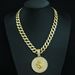 Fashion New Product Virgo Full Diamond Round Constellation Pendant Angel's Symbol Classic Trend_ipsvogv.com