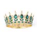 Baroque Round Crown Alloy Headdress Bride Wedding Dress Accessories Birthday Adult Ceremony Round Crown_ipsvogv.com