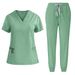 Women's short-sleeved doctor's gown, surgical gown, women's beauty work clothes, men's operating room scrub gown, elastic quick-drying gown_ipsvogv.com