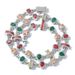 Men's Jewelry Set Hip Hop Colored Gemstone Jewelry Men's Necklace Light Luxury High End Jewelry Zircon Bracelet Accessories_ipsvogv.com