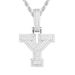 Men's Jewelry S925 Silver Inlaid Moissanite Pendant Solid 26 Letters Pendant Trend Hip Hop Accessories_ipsvogv.com