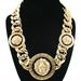 Fashion Men Women Lion Head Punk Gold Plated Necklace Pendant Geometric Trend Hip Hop Jewelry_ipsvogv.com