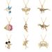 Personality Creative Copper Gold Plated Micro Inlaid Colored Zircon Dinosaur Pendant Necklace Cartoon Cute Necklace Accessories For Women_ipsvogv.com