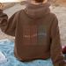 Men's Clothing letter fashion printed back collar plus velvet hooded sweatshirt _ipsvogv.com