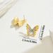 Ins niche Japanese Korean women's with fresh and sweet butterfly design, high-end earrings, versatile forest earrings_ipsvogv.com