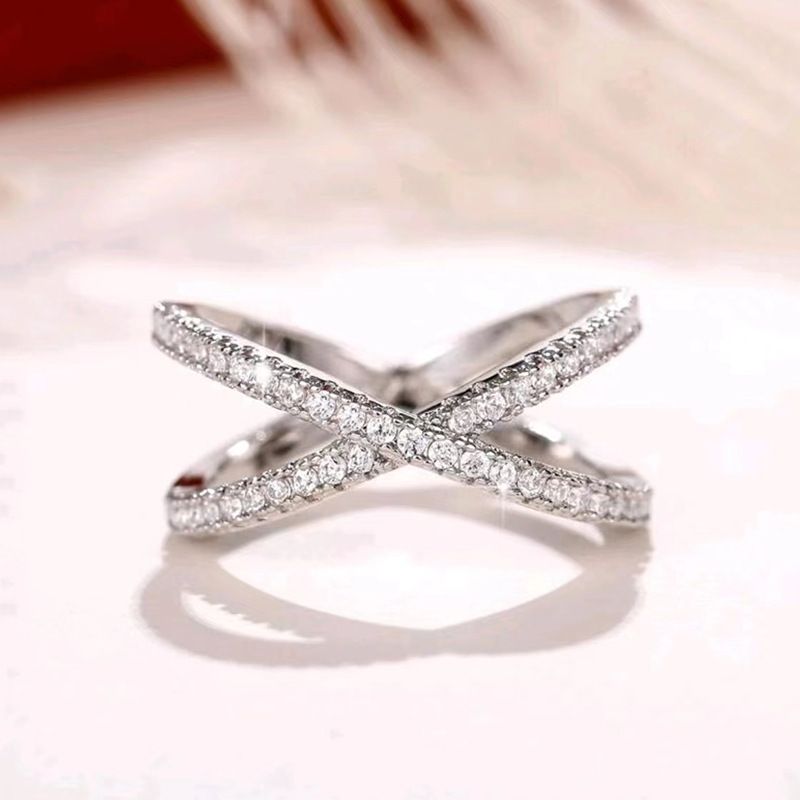 Ring Shining Cross Wedding Engagement Women's Ring_ipsvogv.com