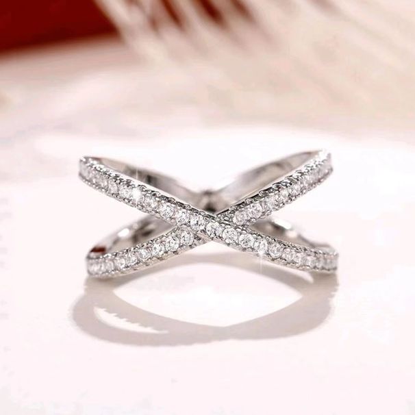 Ring Shining Cross Wedding Engagement Women's Ring_ipsvogv.com