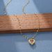 2025 New Arrivals Gold Plated Heart Pendant For Women Jewelry Titanium Steel Big Crystal Necklace Choker Korean Elegant Wholesale_ipsvogv.com