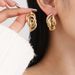 New Trendy Leaf-Shaped Earrings Creative Simple Clips Jewelry Ear Studs_ipsvogv.com