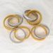 Women's Jewelry Stainless Steel Fashion Double Ring Gold Bracelet Personality Simple Cold Style Titanium Steel Retro Jewelry_ipsvogv.com
