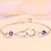 S990 Silver To Heart Bracelet Female Mo Sangshi Engraving Lover Gift_ipsvogv.com