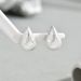 Minimally geometric version Korean style women's earrings with personalized water droplets, sweet niche design,_ipsvogv.com