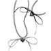 Summer Metal Heart Ribbon Bow Necklace For Women 2024 New Light Luxury Choker Niche High-end Clavicle Chain_ipsvogv.com