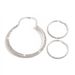 Women’s Jewelry Set Fashion Necklace Hoop Earrings Two Piece Set Full Diamond Three Row Necklace Bridal Set_ipsvogv.com