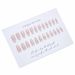 Milk White Gradient Nude Wearing Nail Crooked Heart Diamond Temperament French Style Nail Patch Finished Product_ipsvogv.com