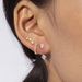 Brass With Real Gold Plating, Popular Across, Teardrop Shaped Circle Inlaid Zircon Earrings, Personalized Six Piece Set_ipsvogv.com