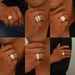 Geometric light luxury style ring set with personalized inlay niche design, suitable for couples and versatile rings_ipsvogv.com