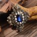 European court style blue with pearl embellishment, suit accessories, light luxury temperament, brooch chest flower_ipsvogv.com