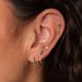 Women’s Jewelry Set Fashion Hot Sales Real Gold Brass Electroplating Fashion Star Moon Inlaid Green Zircon Earrings Earrings Set_ipsvogv.com