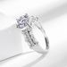 Baolai Xing Live Jewelry Hot Selling High End Light Luxury Two Carat Zircon Women's Super Sparkling Diamond Ring_ipsvogv.com