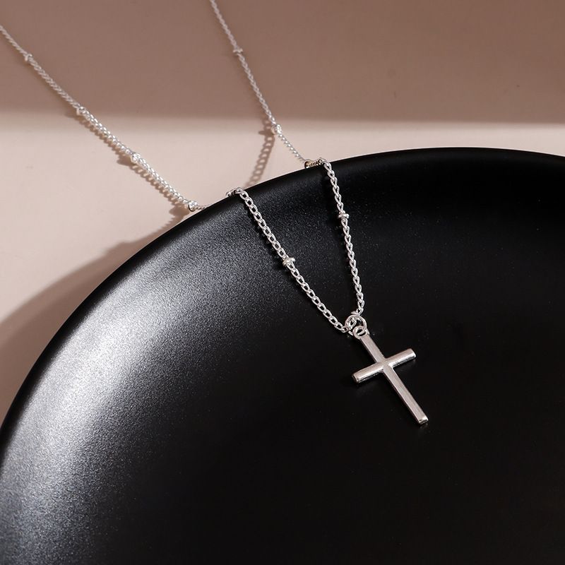 Women's Jewelry Necklace Cross Necklace Speed And Passion Simple Cross Necklace_ipsvogv.com