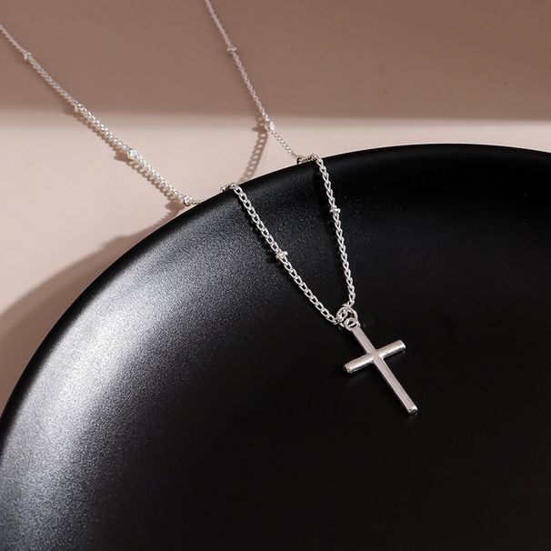 Women's Jewelry Necklace Cross Necklace Speed And Passion Simple Cross Necklace_ipsvogv.com