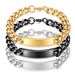 Minimalist Personality Long Bar 11MM Cuban Chain Stainless Titanium Steel Bracelet Customizable Engraving_ipsvogv.com