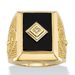 gold-plated Simple And Fashionable Square Men's Ring, Hip-hop Accessory_ipsvogv.com