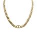 Gold Thick Letter Titanium Steel Necklace Female Hip Hop Personality Short Collar Chain Versatile_ipsvogv.com