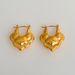 Hot Selling Real Gold Electroplated Titanium Steel Vintage Polished Cloud Gold And Silver Earrings_ipsvogv.com