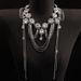 Bridal Alloy Multi-layer Tassel Water Droplet With Exaggerated Design, Collarbone Chain, Personalized Light Luxury_ipsvogv.com