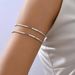 Unisex Ladies Arm Ring Versatile Open Adjustable Bracelet Irregular Long Hand Jewelry_ipsvogv.com