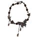 Butterfly Tassel Necklace Retro Double Layer Tiger Eye Stone Necklace Light Luxury Niche Design Temperament Hot Girl Collar_ipsvogv.com
