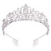 Wedding jewelry bridal veil diamond crown jewelry set rhinestone necklace earrings bracelet combination_ipsvogv.com