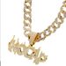 New Fashion Flame Letter NOCAP Purple Diamond Hip Shop Personalized Necklace Pendant_ipsvogv.com