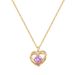 Pink 【 】 Double Layered Love Light Luxury Charm Gorgeous Full Diamond Necklace Women's Versatile Clavicle Chain Titanium 【 】_ipsvogv.com