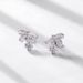 Bow Moissanite Earrings For Women S925 Silver Inlaid With Brilliant Colored Gemstone Earrings Light Luxury Fashion_ipsvogv.com