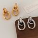 Women's Jewelry High Grade Metal Minimalist Geometric Earrings Simple And Light Luxury Earrings Daily Versatile Earrings_ipsvogv.com