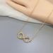 new women;s necklace 8-character love necklace female infinite love heart-shaped necklace collarbone chain gift manufacturer_ipsvogv.com