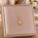 Live Streaming Titanium Steel Necklace, Female Hollow Gourd, Fashionable, Personalized, High-end Pendant, Collarbone_ipsvogv.com