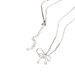 Han Jian's S Pure Silver Simple Line Bow Necklace For Women's Light Luxury, High-end Fashion, Versatile Ins Collarbone_ipsvogv.com