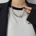 Instagram Personalized OT Buckle Necklace For Men And Women Simple Double Layered Layered Plain Ring Fashion Short_ipsvogv.com