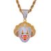 Unisex Hip Hop Jewelry Cosplay Classic Clown Pendant Micro Inlaid Zircon Trendy Dress Necklace_ipsvogv.com