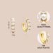 Unisex Brass With Real Gold Plating, Hot Selling Across Fashionable Pearl Studded C Shaped Earrings, Versatile Earrings For Ladies_ipsvogv.com