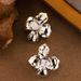 French Antique Style Diamond Inlaid Three-dimensional Metal Flower For Women With A Sense Of Light Luxury, Fashion, And_ipsvogv.com