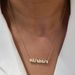 Trendy Ins Style Gold Brass Smooth Bubble Like LOVE MAMA XOXO Pendant Necklace Fashionable_ipsvogv.com